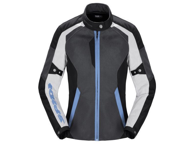 Spidi Tek Net lady giacca moto donna traforata estiva Grigio / Bianco / Provence - giacche in tessuto
