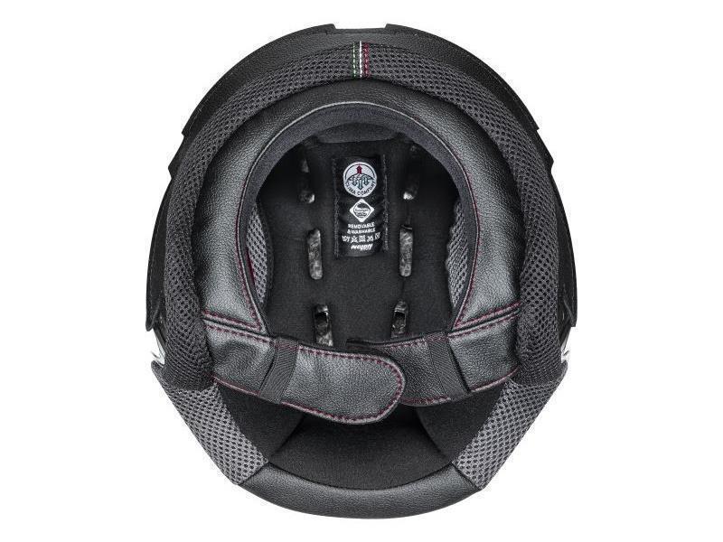 Nolan Interno calotta N21 / N21 Visor ECE2205 Nero / Cucit Rosso - ricambi