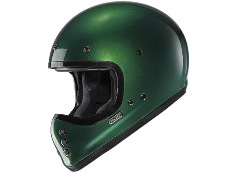 HJC V60 casco enduro retrò ECE 22.06 Deep Green - caschi integrali