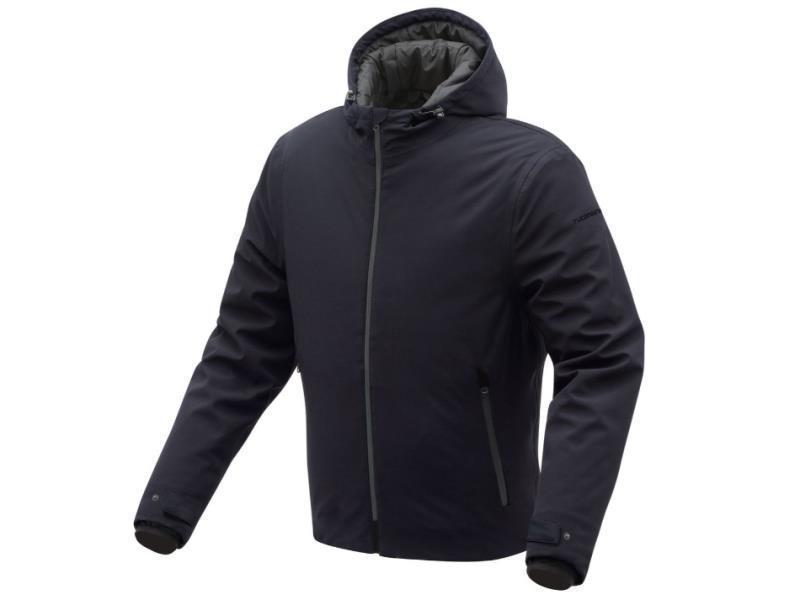 Tucano Bormio giacca moto laminata stretch termica certificata CE A Blu Scuro - giacche impermeabili