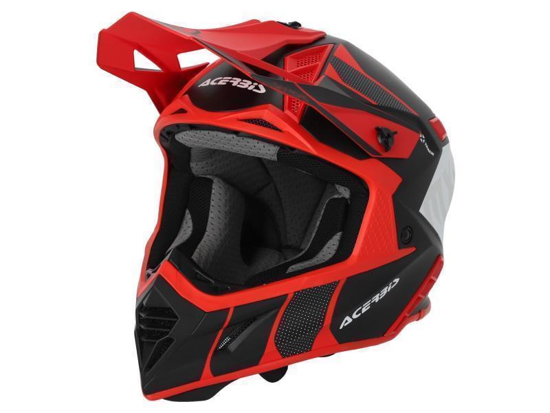 Acerbis X Track 2206 casco moto Nero / Rosso - caschi cross