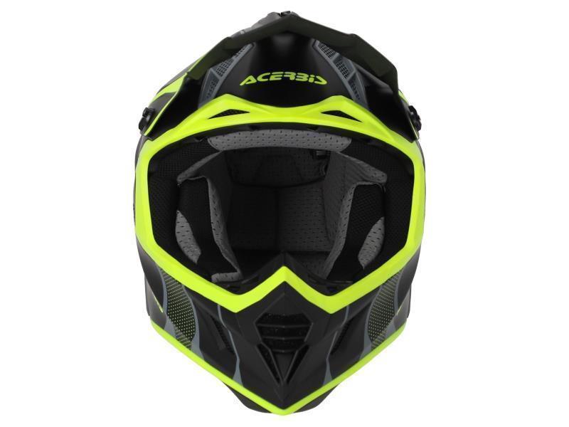 Casco Acerbis Serel 2206 - Modulare, Omologato ECE/ONU 22-06, Nero/Giallo Fluo - Foto 3