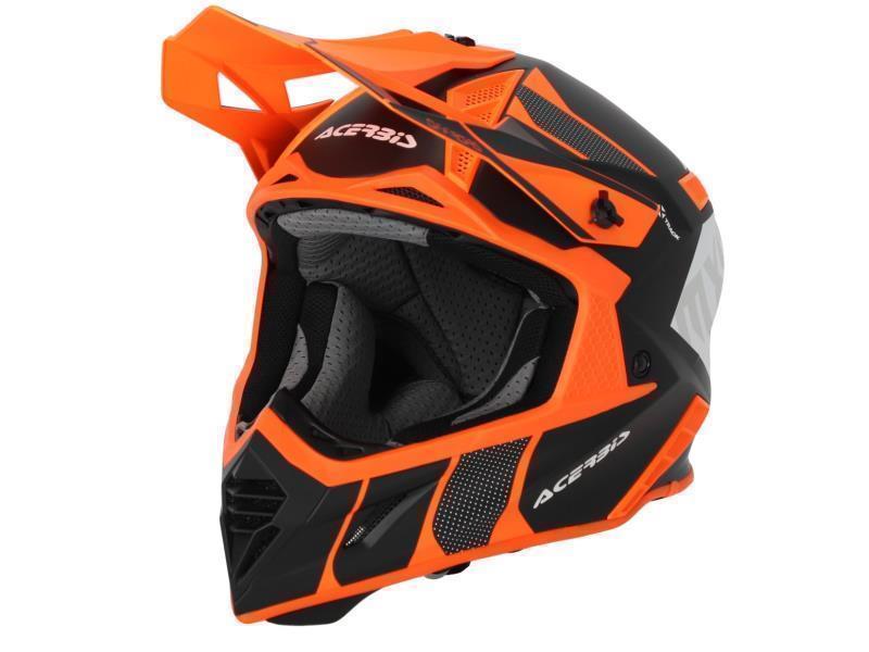 Acerbis X Track 2206 casco moto Arancio Fluo / Nero - caschi cross