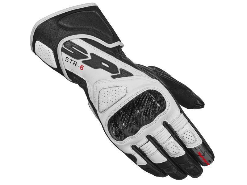 Spidi STR6 guanti moto strada Nero / Bianco - guanti in pelle