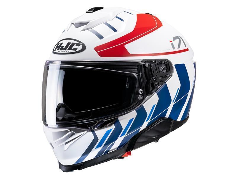 HJC I71 casco moto integrale ECE 22.06 Simo MC21SF Bianco / Rosso / Blu opaco - caschi integrali
