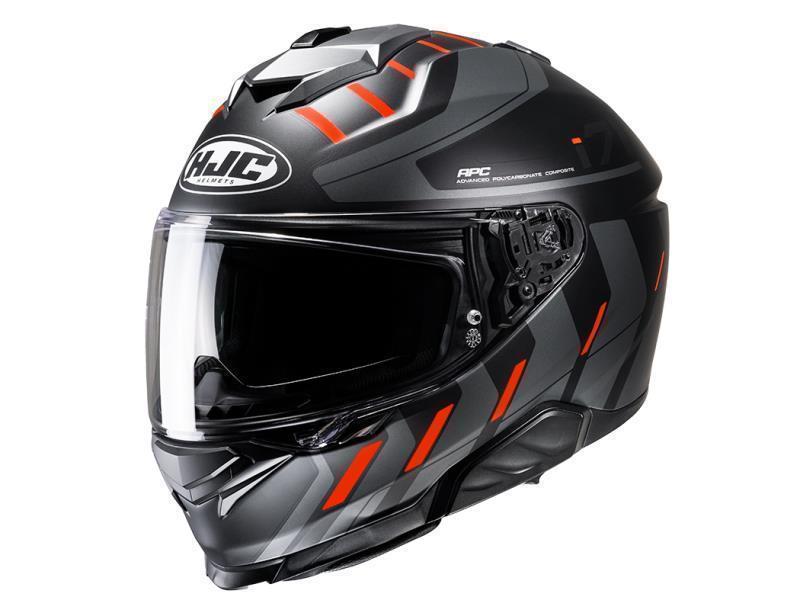 HJC I71 casco moto integrale ECE 22.06 Simo MC6HSF Nero / Arancio opaco - caschi integrali
