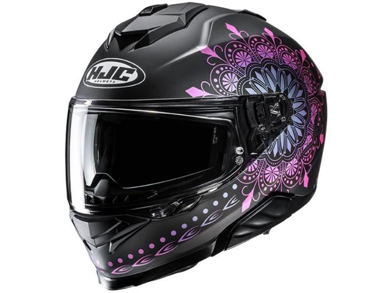 HJC I71 casco moto integrale ECE 22.06 Niel MC28SF Nero / Viola - caschi integrali