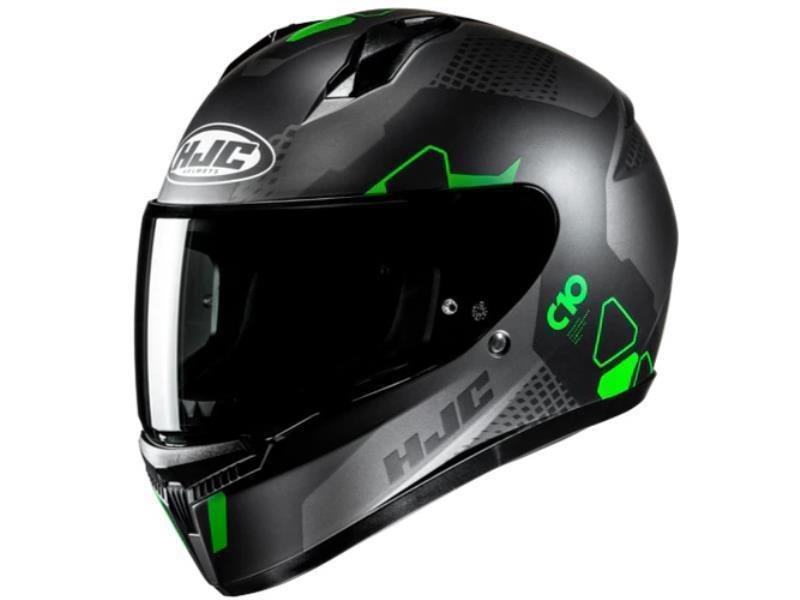 HJC C10 casco moto ECE 22.06 Aspa MC4SF Nero / Verde-Giallo - caschi integrali