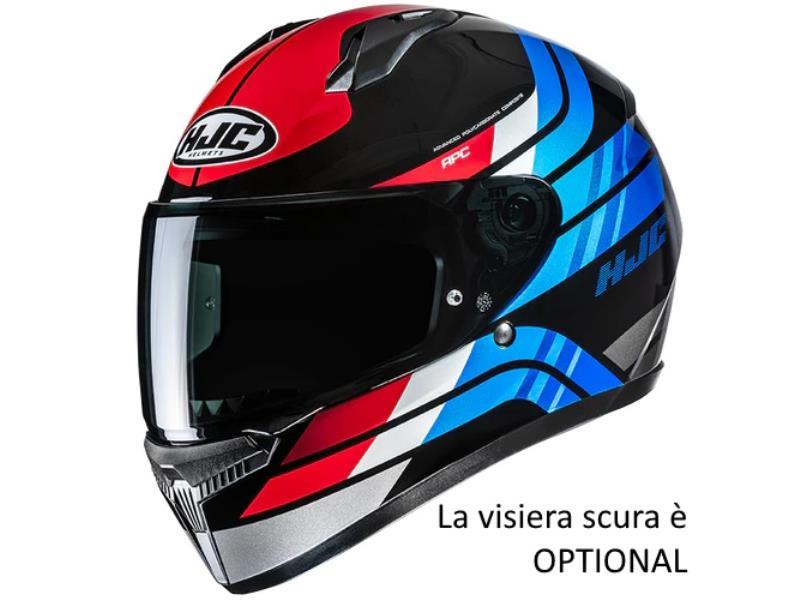 HJC C10 casco moto ECE 22.06 Hiper MC21 Nero / Rosso / Blu - caschi integrali