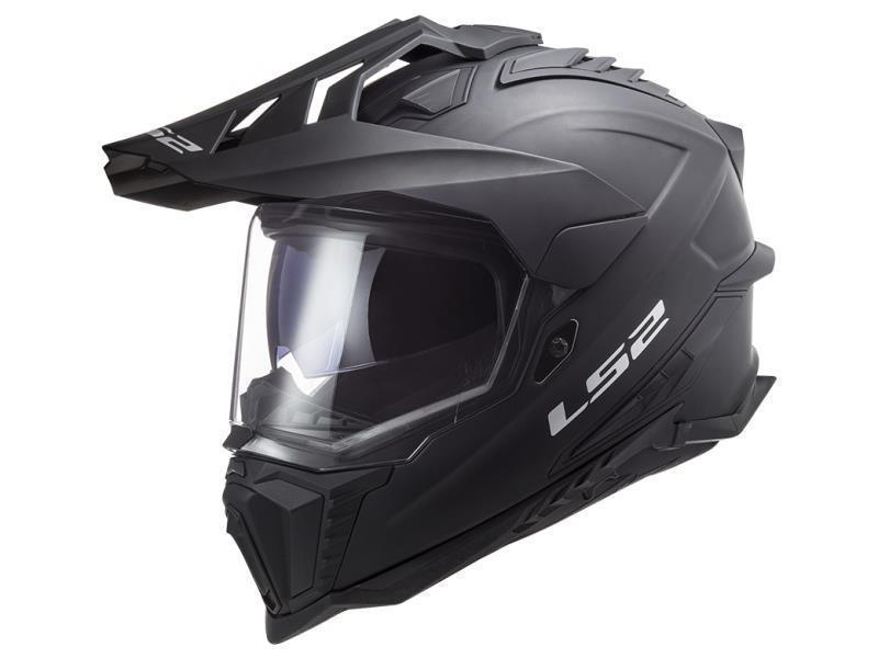 LS2 MX701 Explorer ECE 22.06 casco moto enduro Solid matt black - caschi integrali