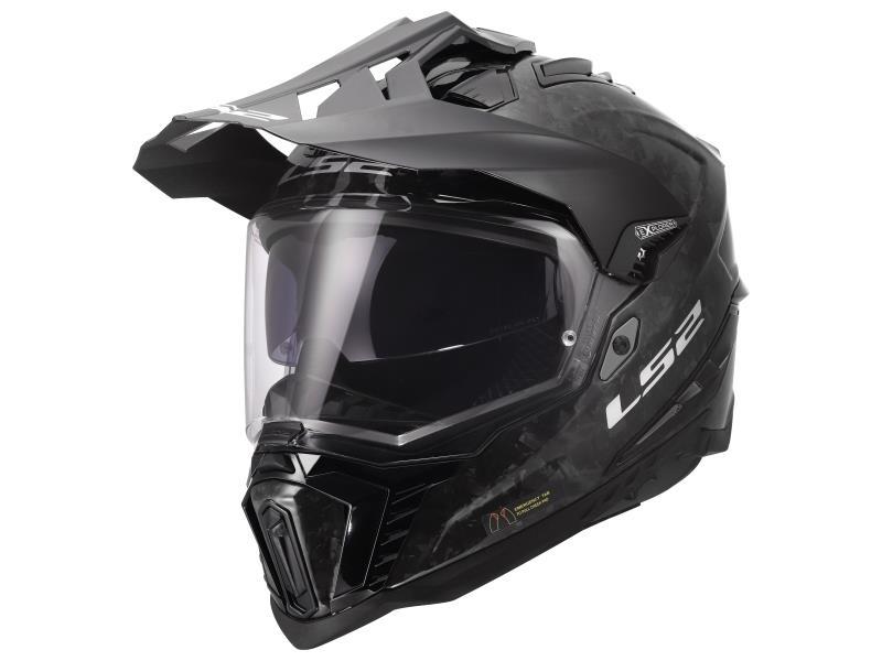 LS2 MX701 Explorer Carbon ECE 22.06 casco moto enduro Carbonio Forgiato lucido - caschi integrali