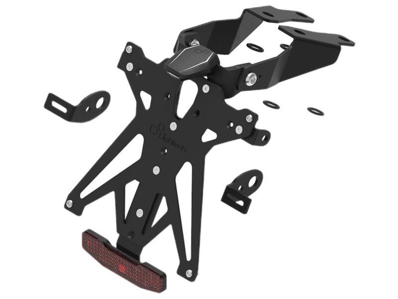 Lightech SU117 Porta targa Suzuki GSX S 950 / 1000 Evo 21 / 25 reg Nero - porta targa