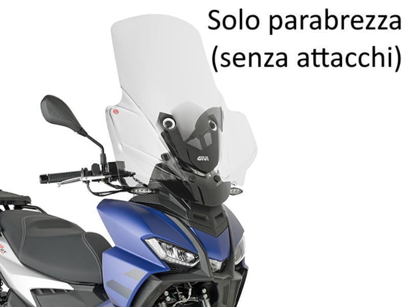 Givi 6711DT parabrezza Aprilia SR GT125-200 22 / 23 Trasparente 74 x 61 cm (H x L) - cupolini e parabrezza