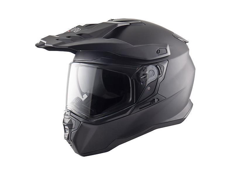 Nos NS09 Dual Sport casco moto enduro ECE 22.06 Black Matt