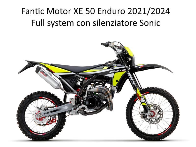 Giannelli Marmitta + Terminale Fantic XE 50 21/24 omologato Silenziatore omologato Sonic in alluminio - scarichi e terminali