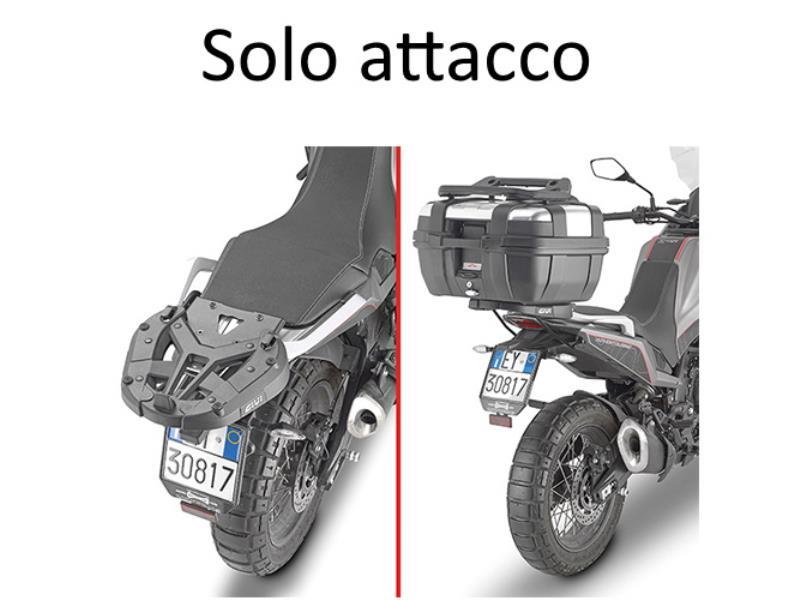 Givi SR9350 Attacco post per bauletto Morini X Cape 649 21/23 Nero - portapacchi e portavaligie