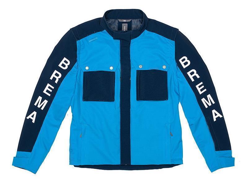 Brema Valli EX J Man giacca moto Turquoise  / Navy - giacche in tessuto