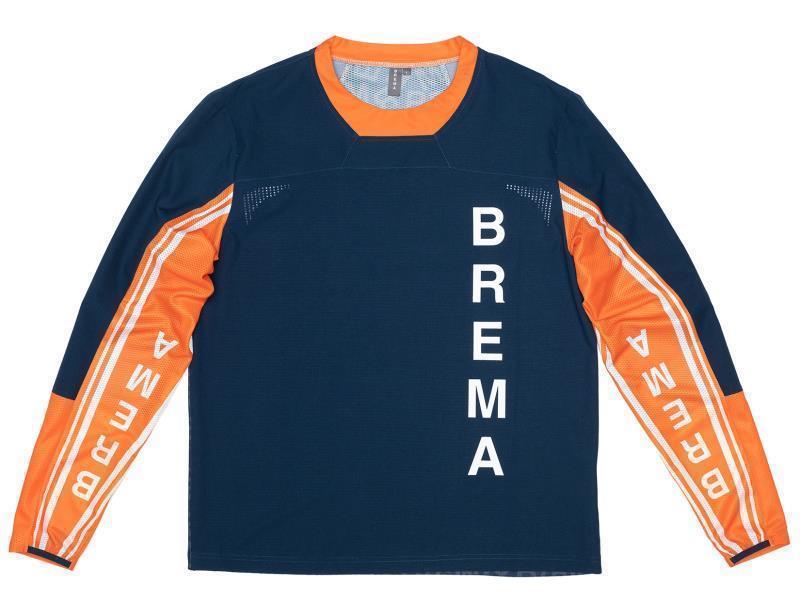 Brema Valli EX Jersey maglia enduro Navy / Orange - maglie cross