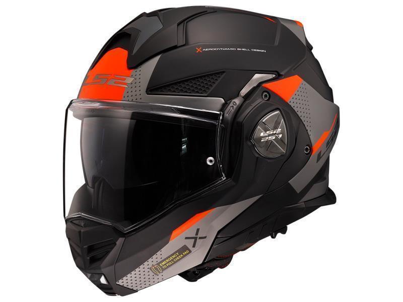 LS2 FF901 Advant X casco moto ECE 22.06 ment ribaltabile Oblivion Mat Black Titanium - caschi modulari