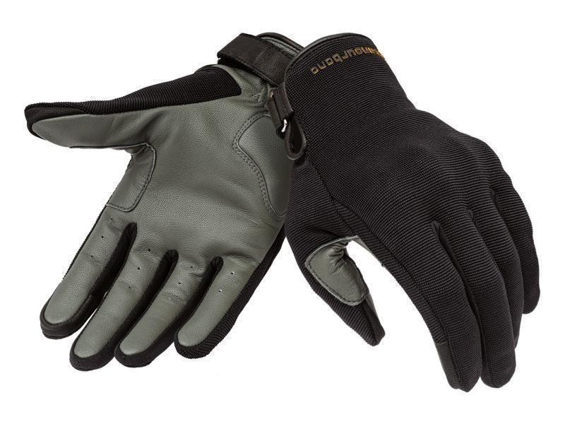 Tucano Eden guanti moto CE estivi palmo in pelle dorso elasticizzat Nero / Grigio - guanti in tessuto