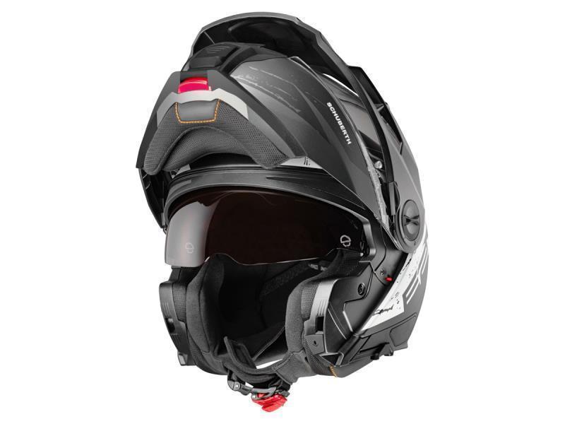 Schuberth E2 casco moto enduro apribile ECE 2206 Explorer Anthracite - caschi modulari