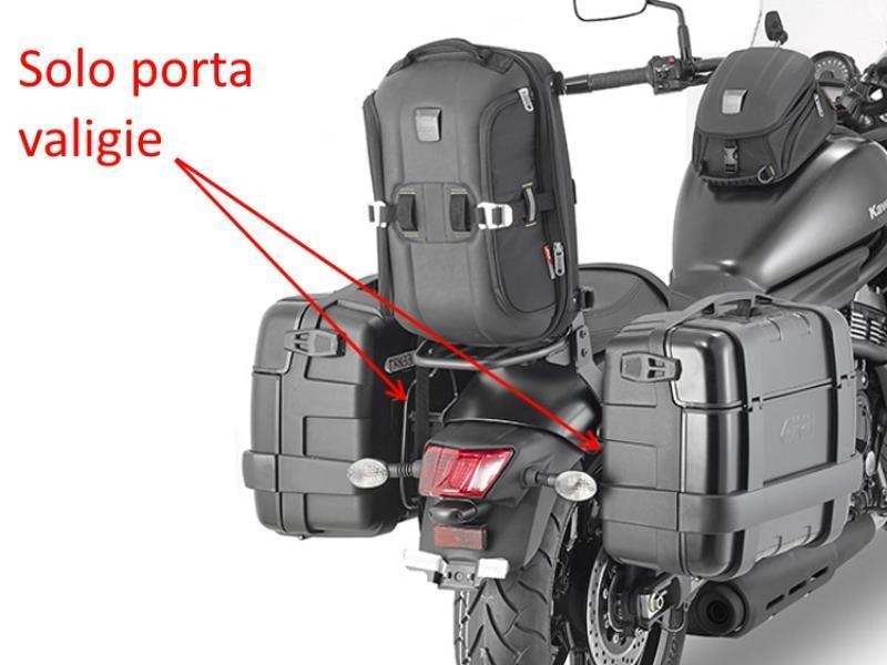 Kappa KL4115 Portavaligie lat Kawasaki Vulcan S 650 15 / 23 Nero - portapacchi e portavaligie