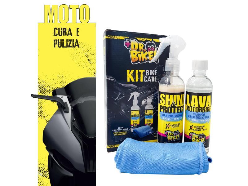 Dr.Bike Kit pulizia moto Bike care 3 prodotti  - pulizia