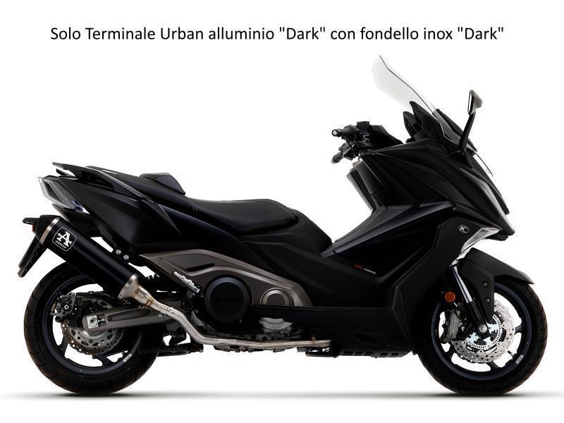 Arrow Terminale Kymco AK550 21/23 Urban Alu Dark con fondello dark - scarichi e terminali