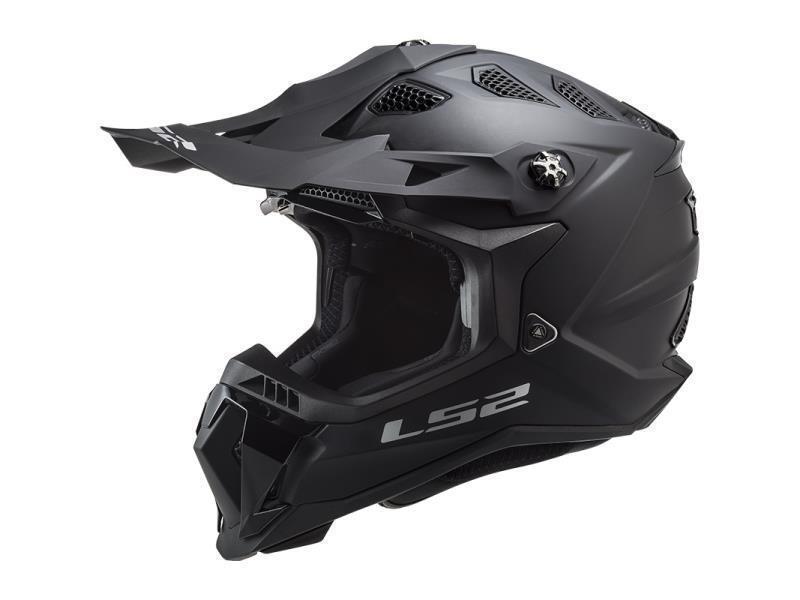 LS2 MX700 Subverter Evo II casco moto cross ECE22.06 Nero opaco - caschi cross