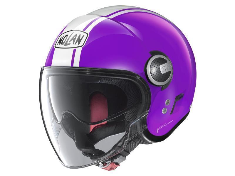 Nolan N21 Visor ECE22.06 casco moto jet Dolce Vita (121) Amethyst Violet White - caschi jet