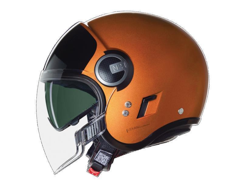 Nolan N21 Visor ECE22.06 casco moto jet Vernic. Speciale (342) Ocra/Nero lucido - caschi jet