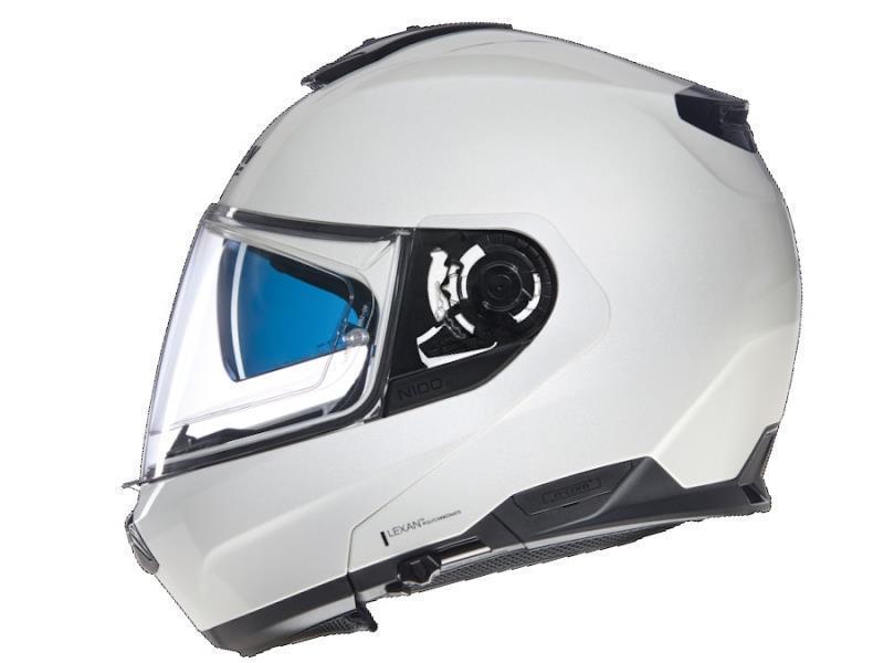 Nolan N100 6 N Com casco moto apribile Classico Nobile (320) Perla lucido - caschi modulari