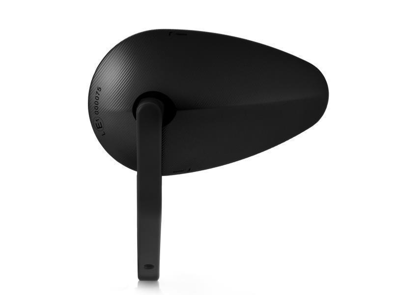 Rizoma BS232B Reverse Radial specchio singolo biposizione omologato Nero - specchietti