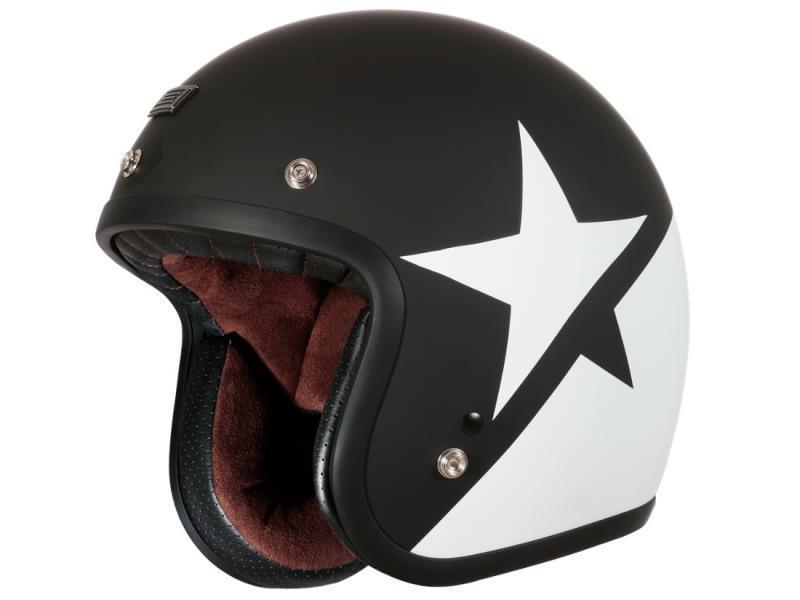 Origine Primo Star casco moto ECE 22.06 Star White Black Matt - caschi jet