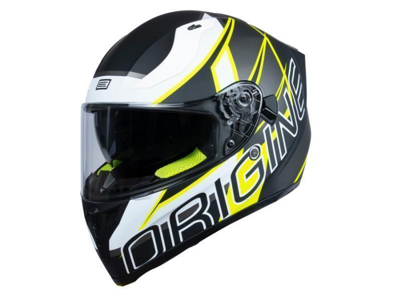 Origine Strada competition casco moto ECE 22.06 Fluo Yellow Matt Black - caschi integrali