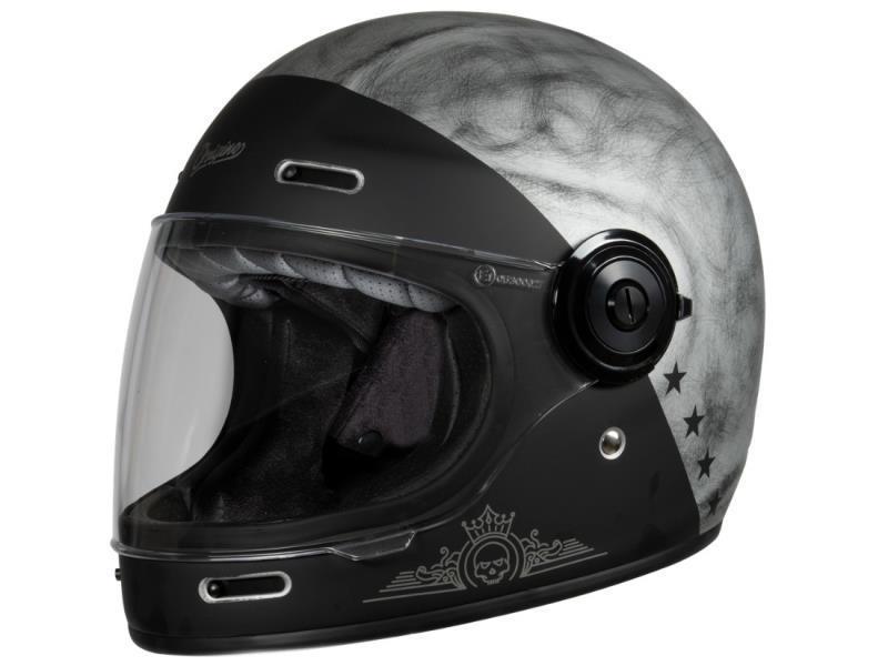 Origine Vega Rocker casco moto vintage ECE 22.06 Silver Matt - caschi integrali