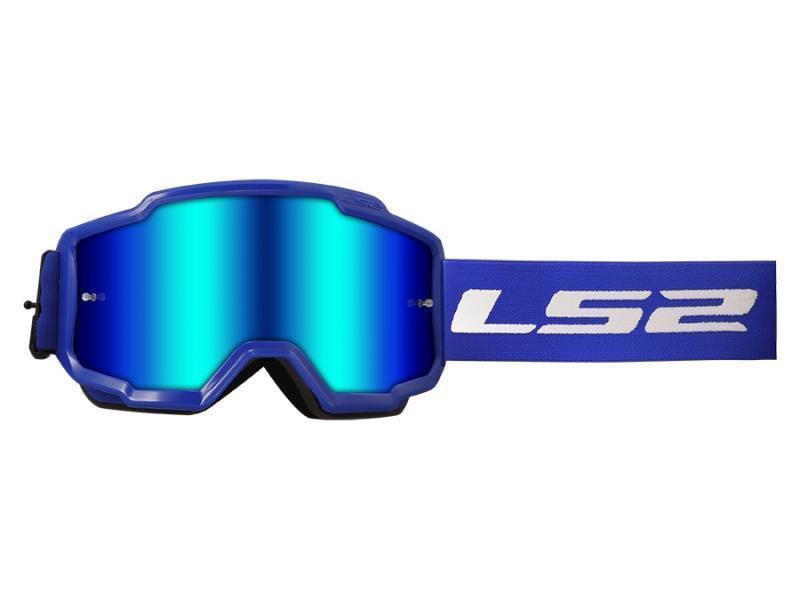 LS2 Charger maschera moto cross Blue / Iridium - maschere occhiali e lenti di ricambio