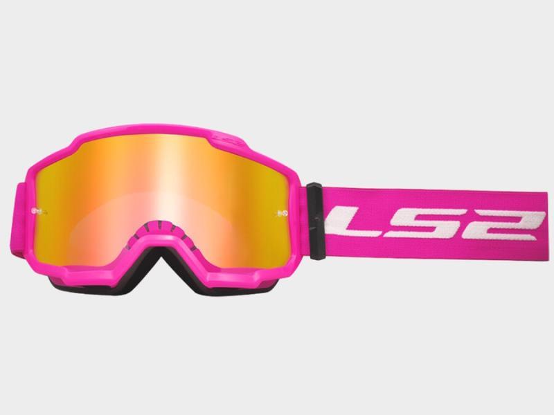 LS2 Charger maschera moto cross Pink / Iridium - maschere occhiali e lenti di ricambio
