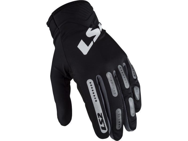 LS2 Bend guanti moto cross Black grey - guanti cross