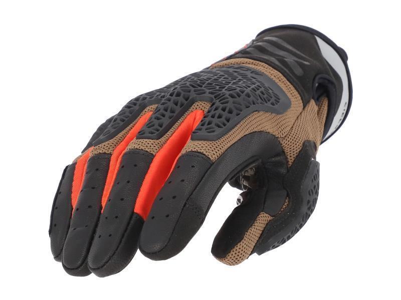 Acerbis Crossover CE guanti moto Marrone / Arancio - guanti in tessuto