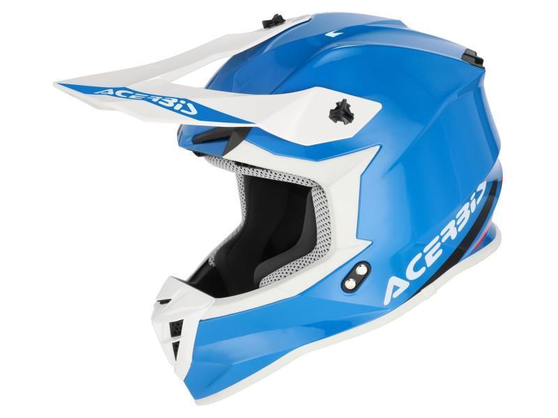 Acerbis Linear casco moto cross ECE22.06 Azzurro (041) - caschi cross