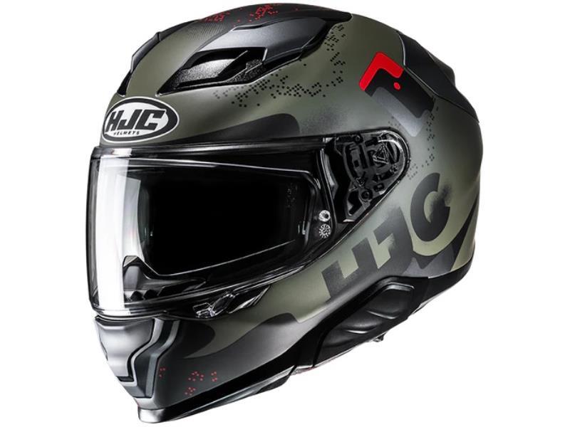 HJC F71 casco moto Faco MC1SF Nero / Verdone / Rosso - caschi integrali