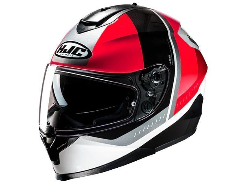 HJC C70N casco moto ECE22.06 Alia MC1 Bianco / Rosso / Nero - caschi integrali