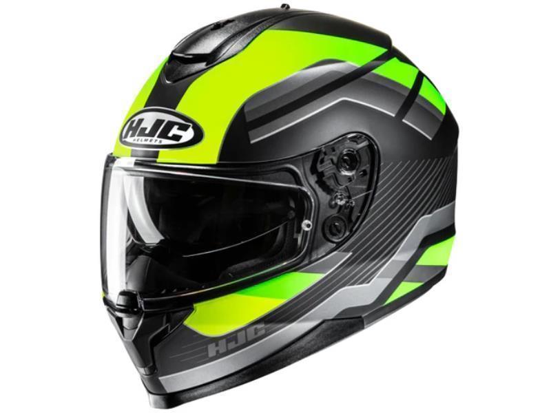 HJC C70N casco moto ECE22.06 Belis MC3HSF Nero / Giallo Fluo - caschi integrali