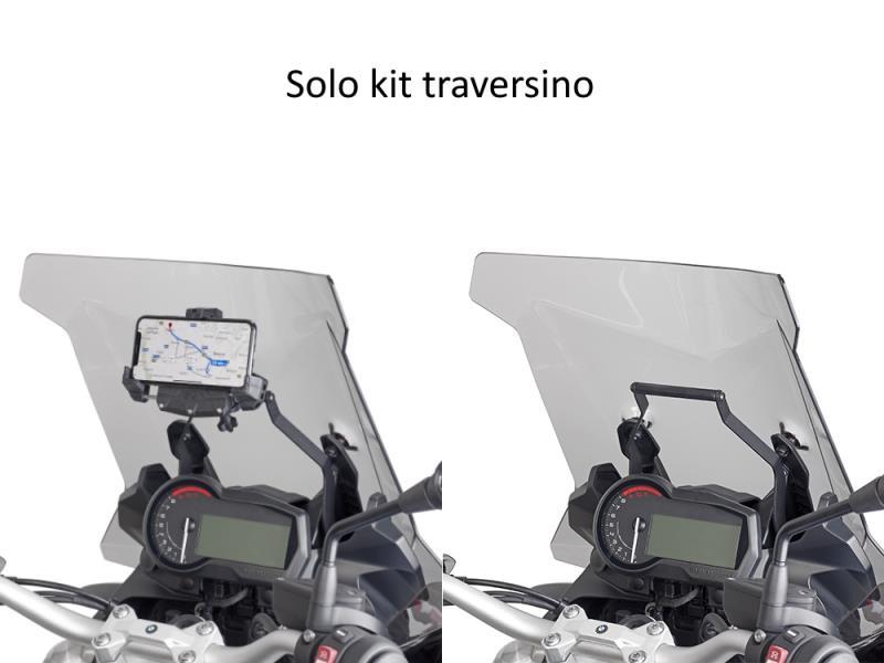 Givi FB5127 Traversino per porta navigatori BMW F750-850 GS 18/20 Ner - porta smartphone telepass