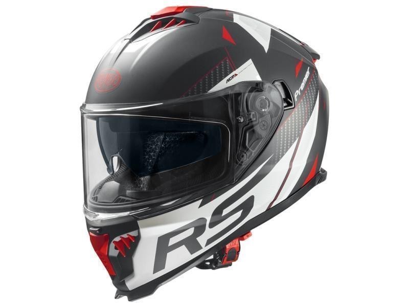 Premier Typhoon casco moto RS2 BM Nero / Bianco / Rosso - caschi integrali