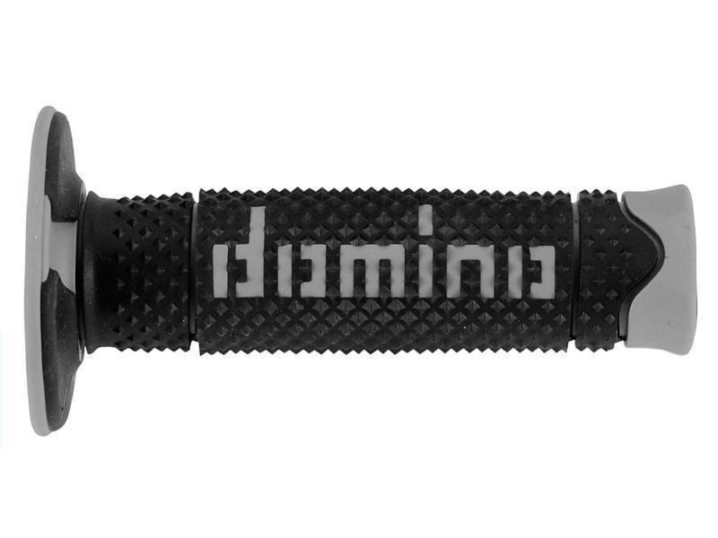 Domino A260 coppia manopole off road 120mm Nero / Grigio - manopole