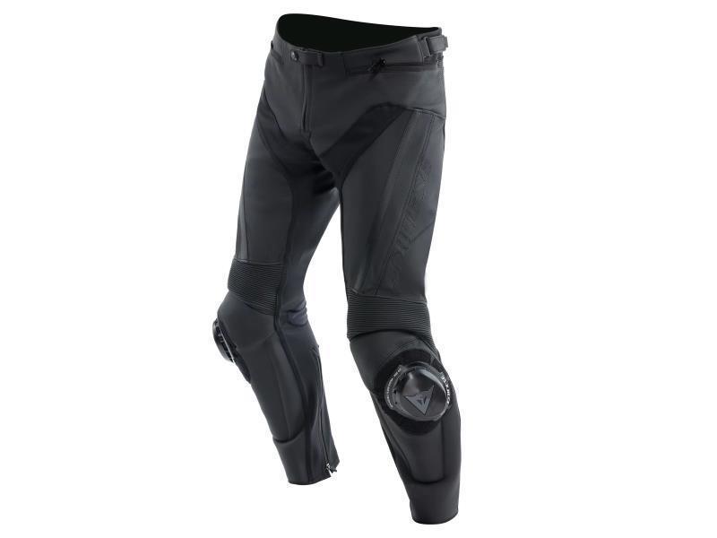 Dainese Delta 4 pantaloni in pelle moto strada Black / Black - pantaloni in pelle