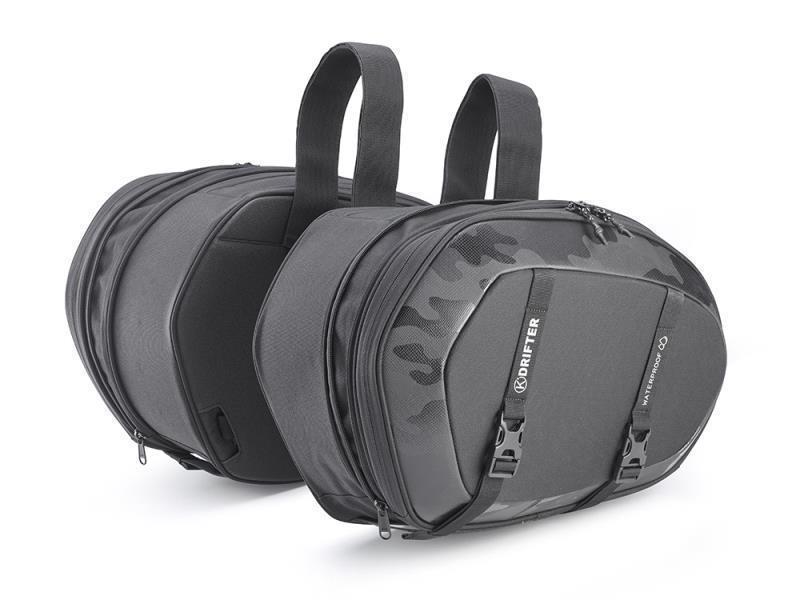 Kappa DR05 Drifter coppia borse laterali universali 40 lt Nero - borse laterali 