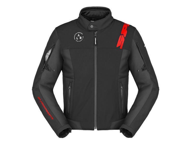 Spidi Corsa Tex giacca moto in tessuto Nero / Rosso - giacche in tessuto